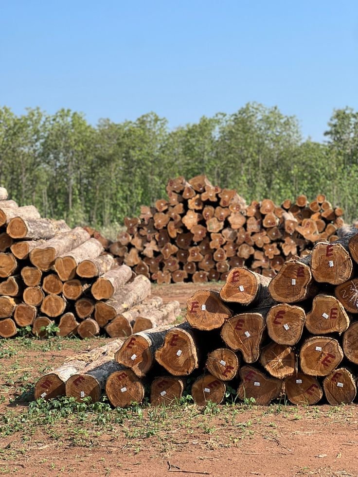Premium Teak Wood Logs - alternate view