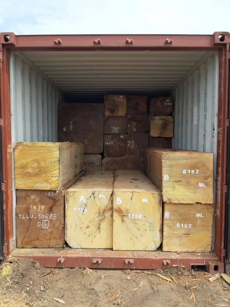 Teak Wood Round Logs
