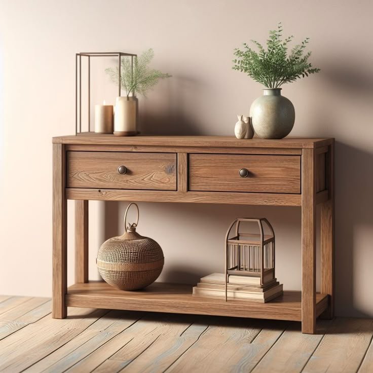 Wooden Console Table