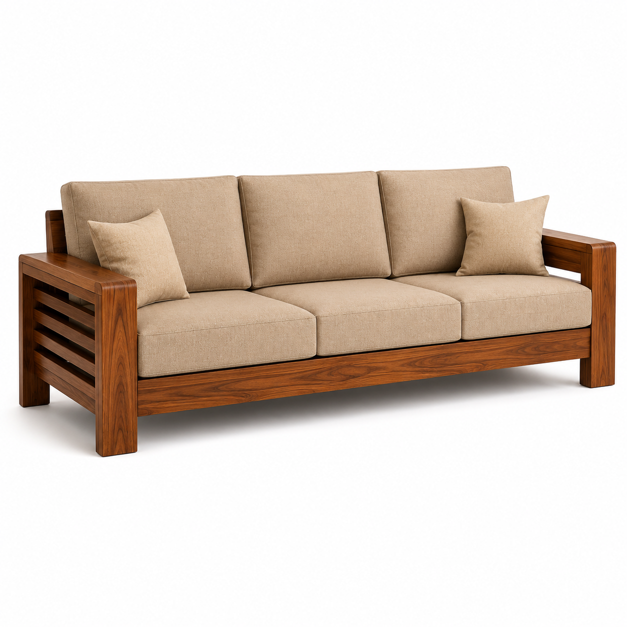 Solid Wood Sofa (3 Seater)